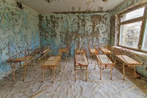 Images Dated 2nd March 2014: Abandoned hospital in the Chernobyl zone, Pripyat