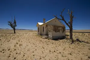 Arid Prints: Abandoned railway station at Garub in Namib Desert between Aus and Luderitz, Namibia