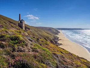 Images Dated 25th August 2013: Abanoned tin mine at Wheal Coates, Cornwall, UK