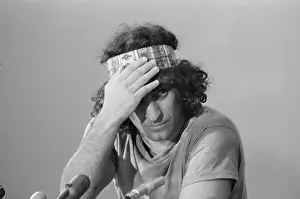 Headband Prints: Abbie Hoffman Adjusting Headband During Chicago Seven Trial