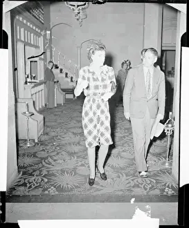 Reno Prints: Abby Rockefeller Milton Walking Inside Hotel With Accomplice