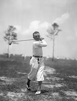 Club Prints: Abe C. Esponosa Taking Golf Swing