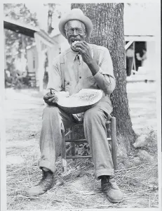 Salem Prints: Abe Wright Eating A Watermelon