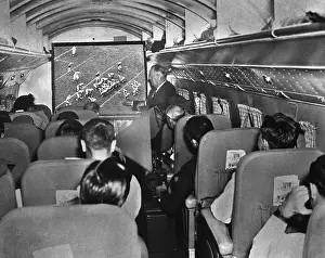 Projection Screen Prints: Aboard the Philadelphia Eagles Plane