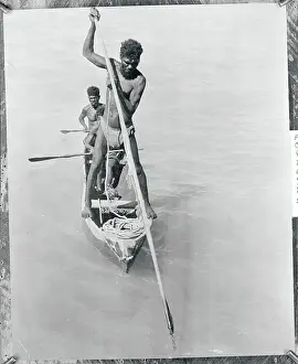 Fishing Boat Prints: Aborigines Fishing