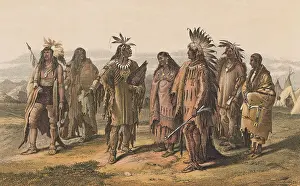 Aborigines of North America Lithograph