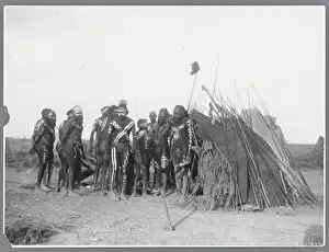 Northern Territory Prints: Aborigines Preparing for Tribal Ceremony