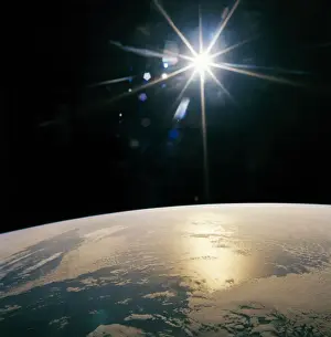 Earth Planet Prints: Above, Aerospace Industry, Astronomy, Bright, Earth (Planet), Exploration, Final Frontier