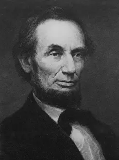 Portrait Male Facial Prints: Abraham Lincoln