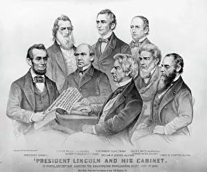 1860s Prints: Abraham Lincoln And His Cabinet