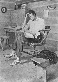 Abraham Lincoln Reading