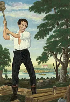 Abraham Lincoln Splitting Rails