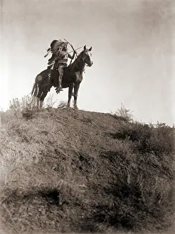 Sepia Prints: Absaroke Warrior By Curtis
