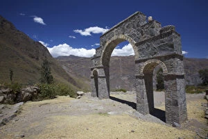 Images Dated 19th September 2009: absence, achievement, aesthetic, angle view, arch, arequipa, blue sky, built structure