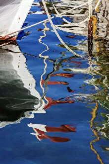 abstract, boat, close up, color image, croatia, dalmatia, day, harbor, high angle view