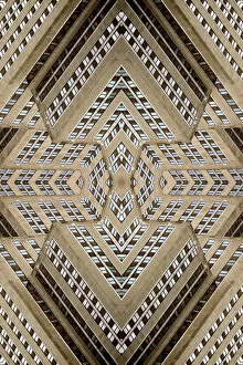 Images Dated 5th January 2017: Abstract image: kaleidoscopic image of the facade of the Empire State Building tower in