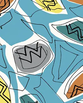Illustration And Painti Prints: Abstract Pattern