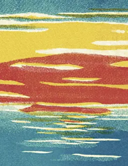 Illustration A Prints: Abstract Sunset