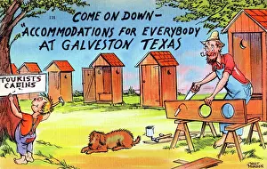 Cabins Prints: Accommodations for everybody at Galveston, Texas