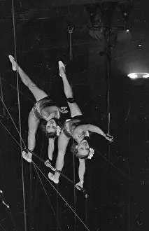 Tightrope Prints: Acrobatic Sisters