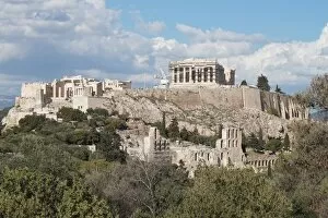 Images Dated 10th April 2016: Acropolis Citadel in the Sun, Athens Greece