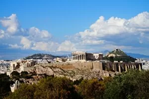 Images Dated 10th April 2016: Acropolis, Pantheon, Overview, Athens, Greece