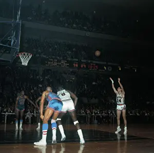 Action During Game Between Knicks and Hawks