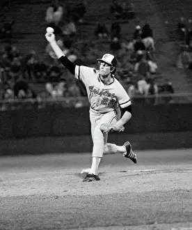 Action Photo Of Pitcher Jim Palmer