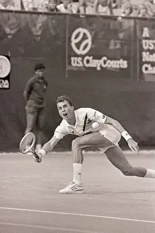 Action Shot of Ivan Lendl