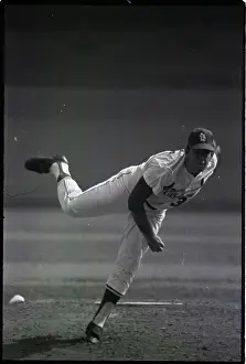 Action Shot Of Nelson Briles Pitching