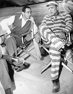 Actor Burt Lancaster on Movie Set