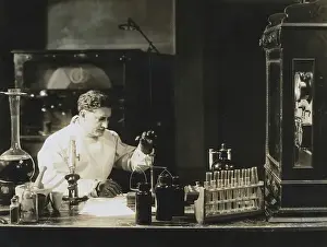 Intelligence Prints: Actor F. X. Bushman in Laboratory Scene