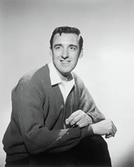 Actor Jim Nabors Posing with One Leg Propped