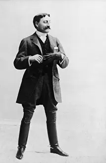 Prints of Portrait of American stage actor John Drew (1853 - 1927) wearing a suit and glove for horseback riding, 1895. (Photo by Frederic Lewis/Getty Images) Urban Echoes of America’s Golden Age: Actor John Drew On Stage