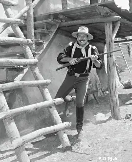 Actor John Wayne as a Cavalry Man in Rio Grande