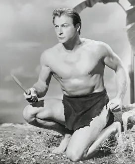Tarzan Prints: Actor Lex Barker as Tarzan