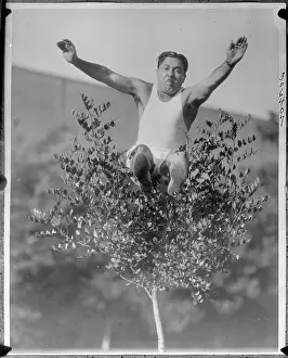 Actor Monte Banks Doing His Morning Exercise Routine