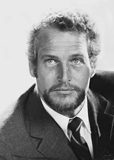 Mustache Prints: Actor Paul Newman with a Beard