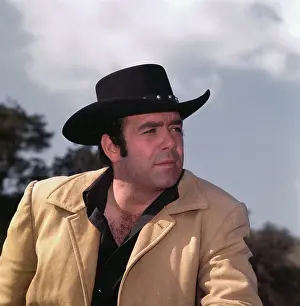 Actor Pernell Roberts Wearing Western Attire