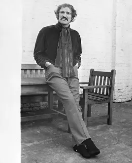 Dress Shirt Prints: Actor Richard Harris Leaning Against Table