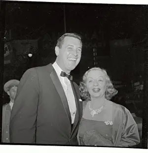 Actor Rock Hudson Escorting Tallulah Bankhead