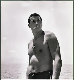 Actor Rock Hudson Smoking