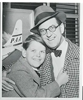 Actor Stanley Holloway Embracing His Young Son
