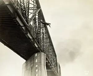 Actor in a Suicide Jump from Bridge Structure