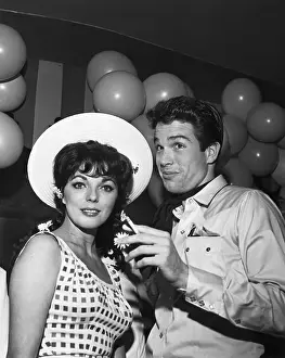 Actor Warren Beatty With Actress Joan Collins