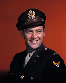 Actor William Holden in Military Uniform