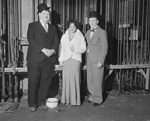 Prints of (Original Caption). Film folk at Benefit Show Timeless Comedy Icons: Classic Moments from the Legendary Duo: Actors Attending Christmas Benefit Show