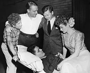 Actors Greeting Bond Trader