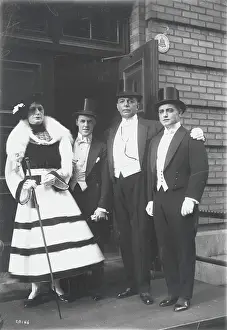 Cross Dresser Prints: Actors Posing Outside Opera House