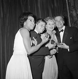 Actors Posing with Tony Awards